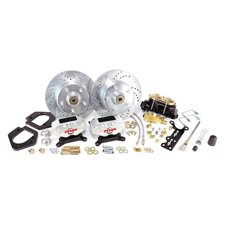 Master Power Brakes Master Power Brakes DB2710M Rallye Series Front Disc Brake Kit for 1964-1974 GM A; F & X-Body DB2710M